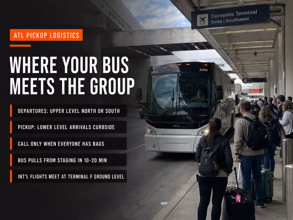 Exactly Where Your Bus Picks Up and Drops Off at ATL — Party Bus in Atlanta