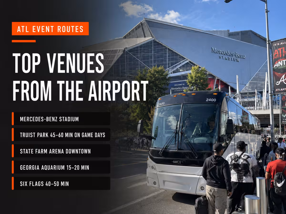 Top Atlanta Venues for Groups Arriving at ATL — Party Bus in Atlanta