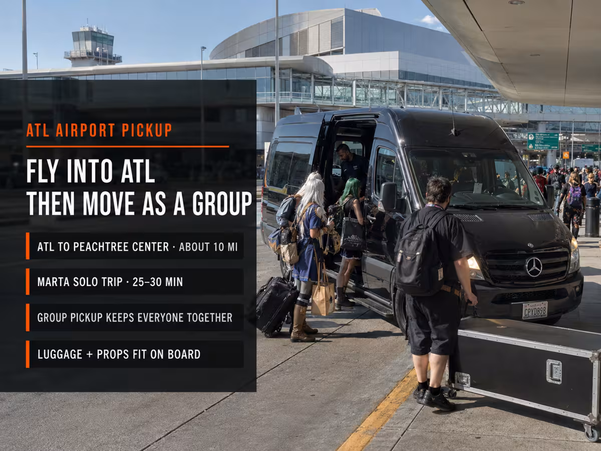 Sample Dragon Con Transportation Scenarios and Quotes — Party Bus in Atlanta
