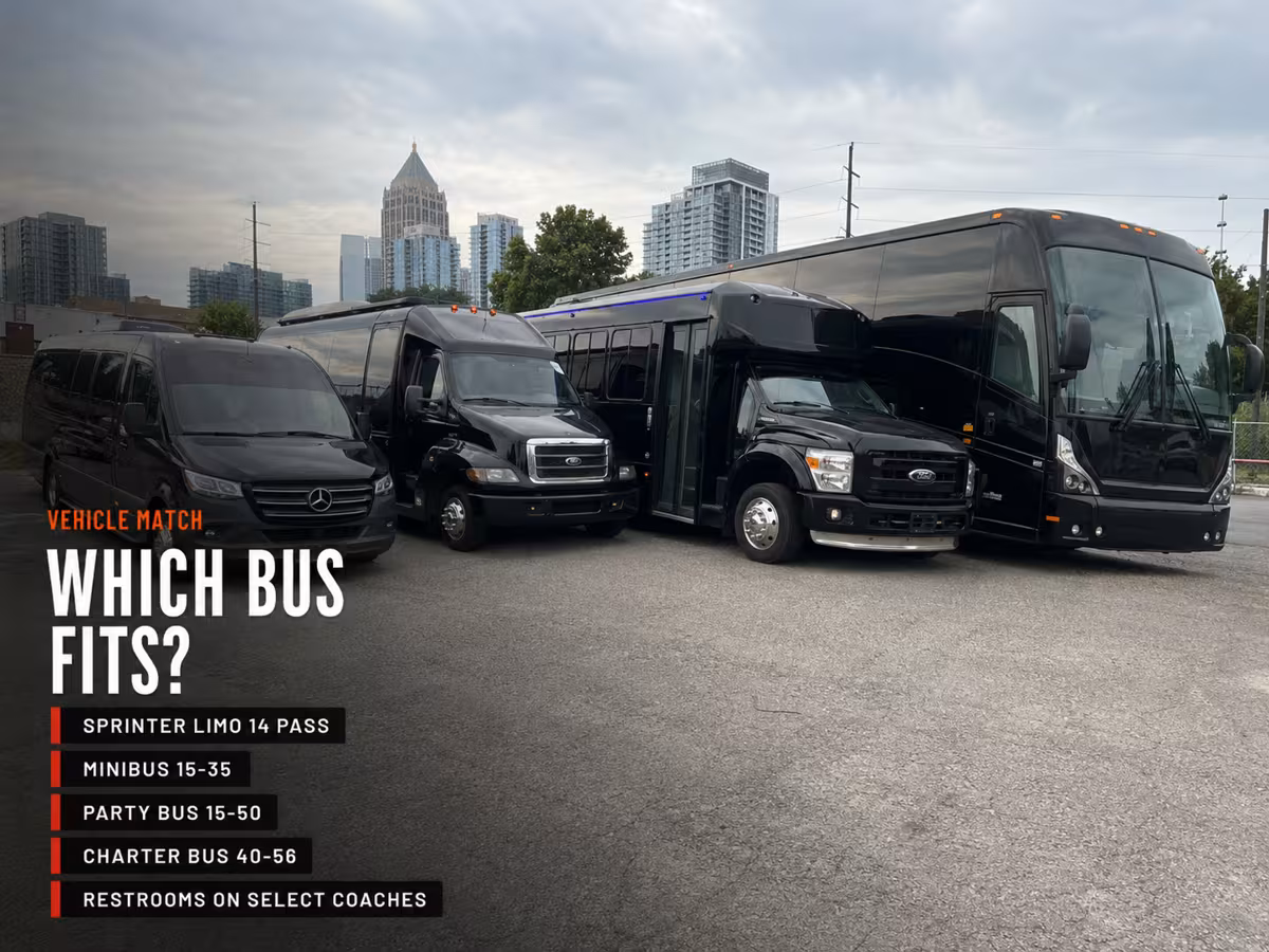 Group Trips Where a Party Bus or Charter Bus Makes the Most Sense — Party Bus in Atlanta