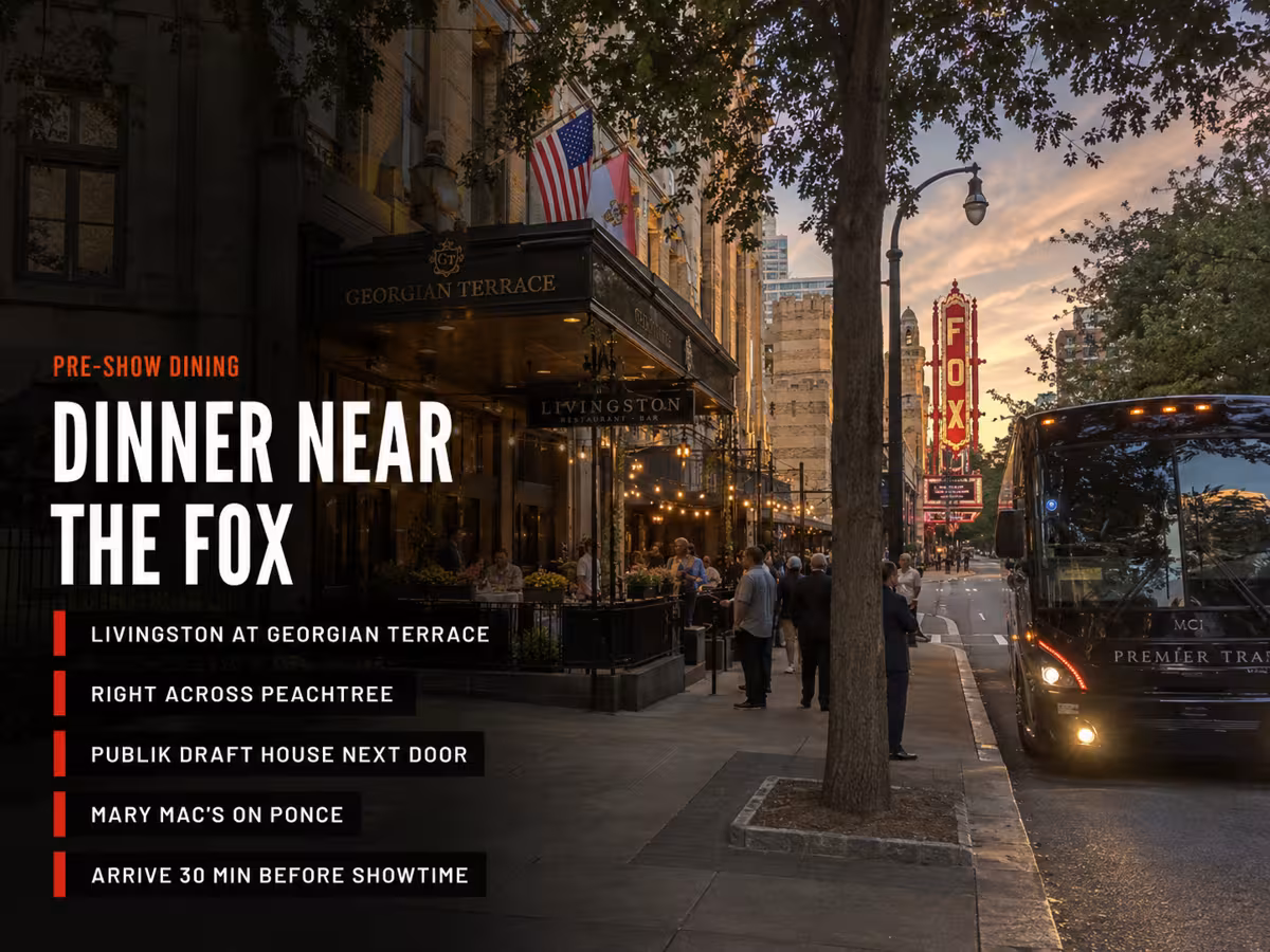 Pre-Show Dining Near the Fox Theatre — Party Bus in Atlanta