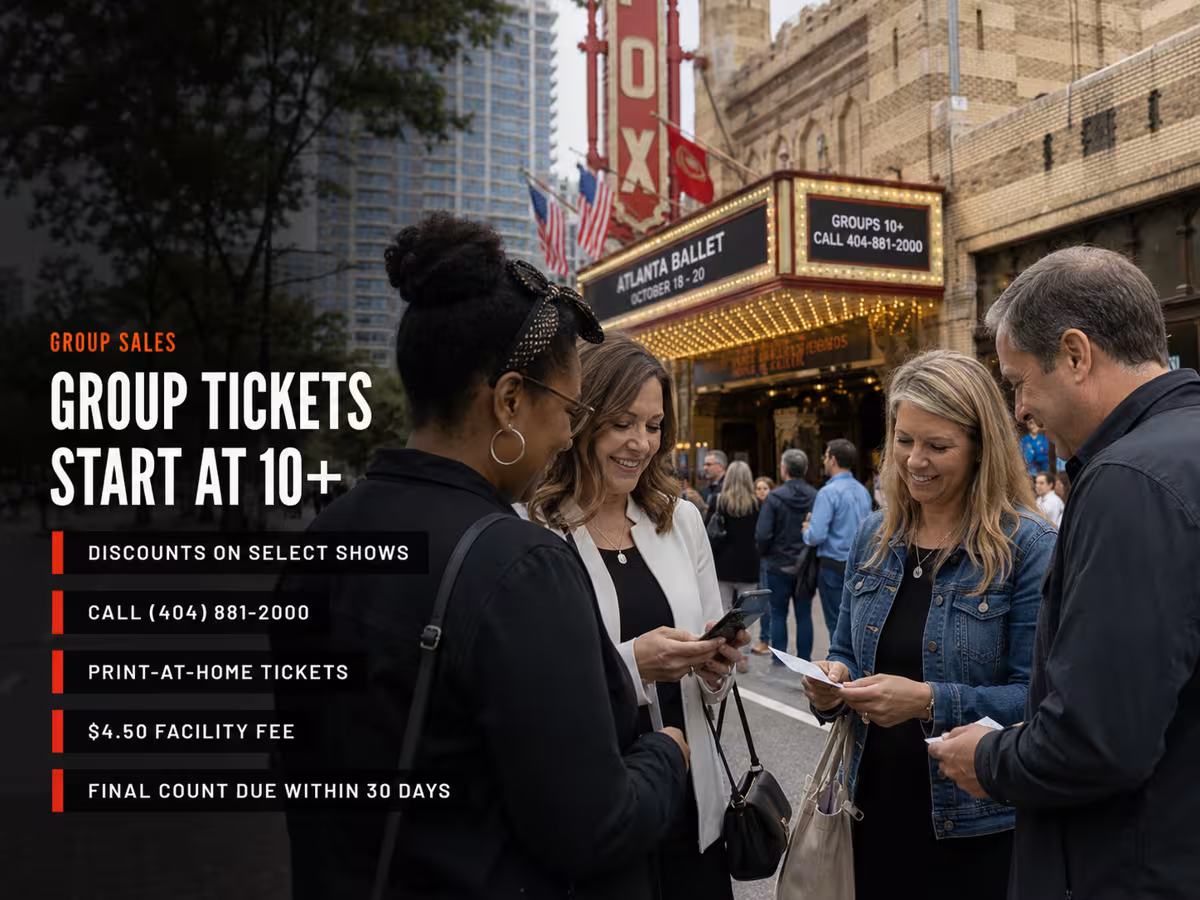 Sample Group Transportation Scenarios at the Fox — Party Bus in Atlanta