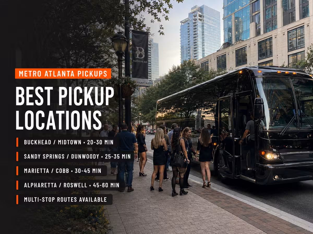 Best Pickup Locations for Lakewood Concert Buses Across Metro Atlanta — Party Bus in Atlanta