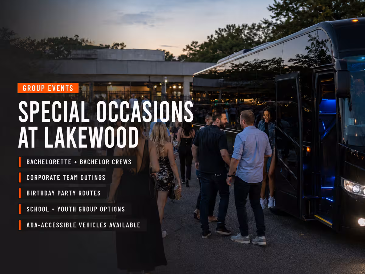 Group Transportation for Special Occasions at Lakewood — Party Bus in Atlanta