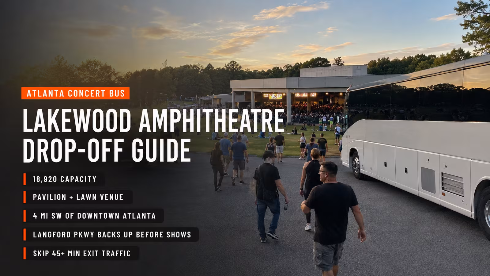 Rent a Bus to Lakewood Amphitheatre