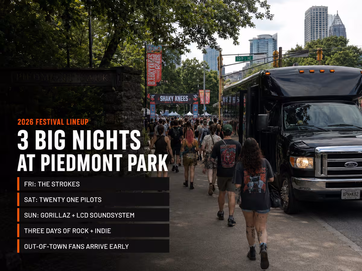 2026 Shaky Knees: Headliners, Dates, and What You Need to Know Before You Book — Party Bus in Atlanta