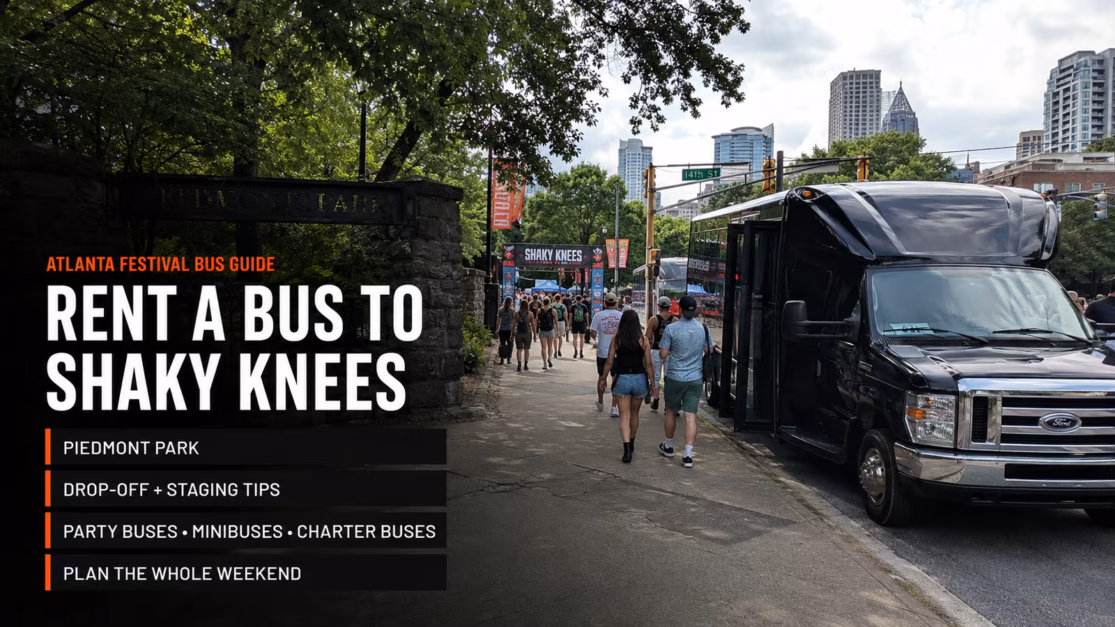 Rent a Bus to Shaky Knees Festival