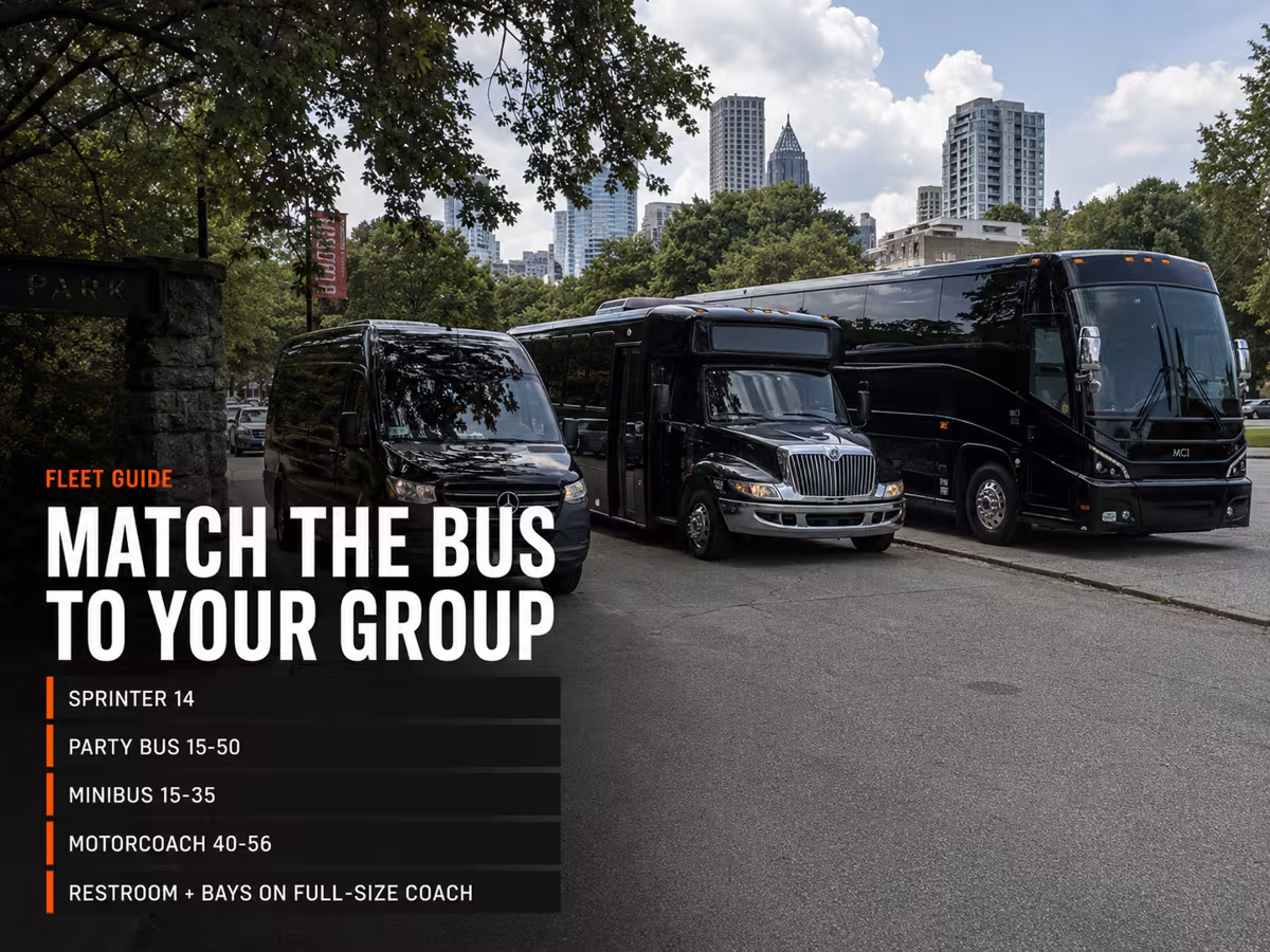 Which Party Bus in Atlanta Vehicle Is Right for Your Shaky Knees Group? — Party Bus in Atlanta