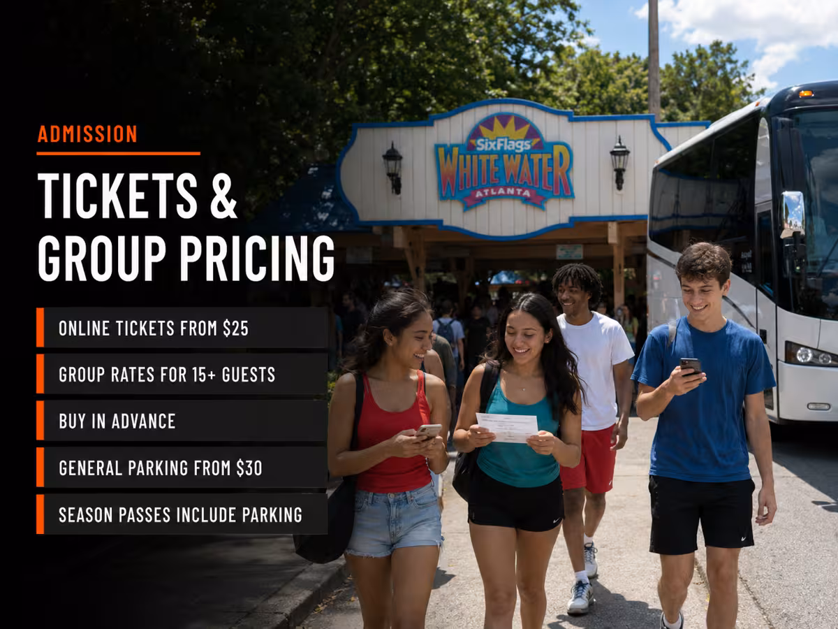 How to Book Your Six Flags White Water Charter Bus — Party Bus in Atlanta