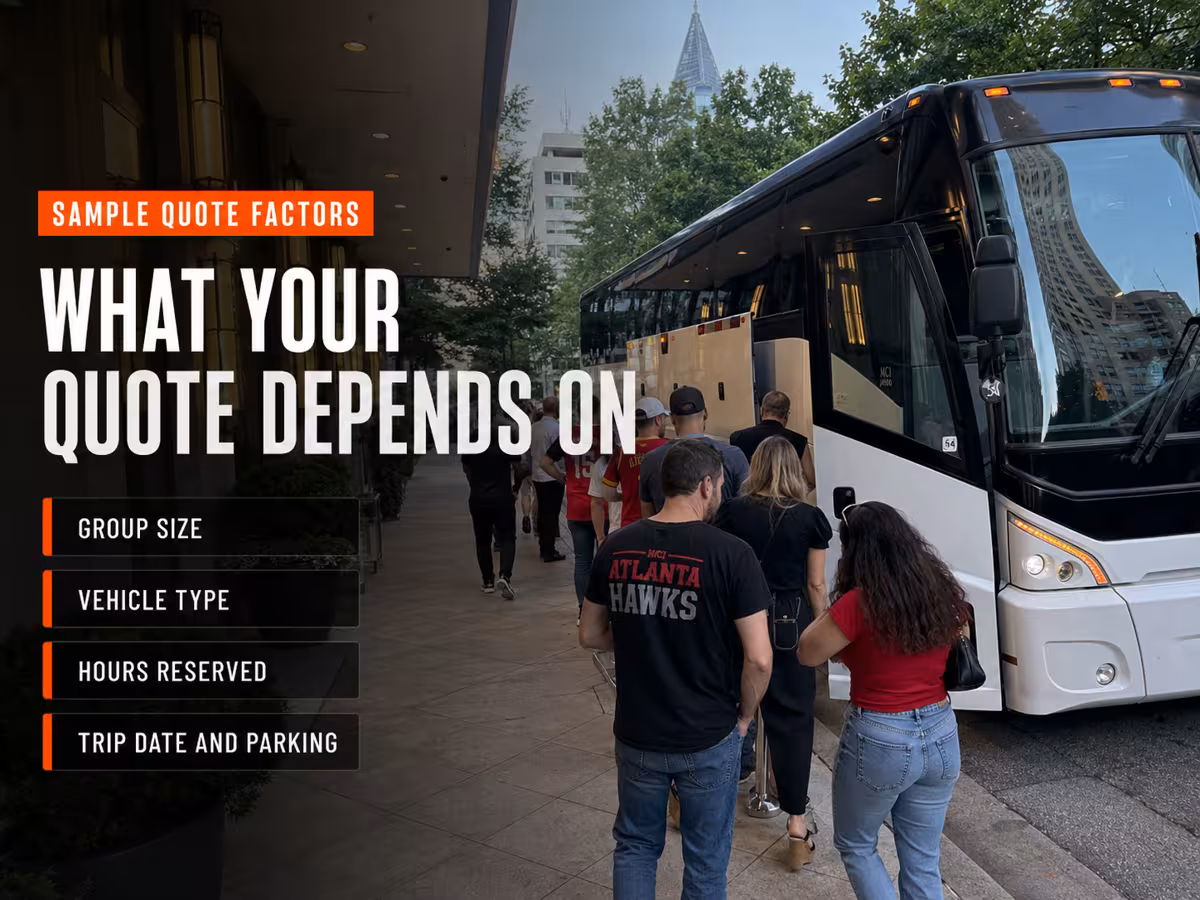 Sample Charter Bus Quotes for State Farm Arena Group Transportation — Party Bus in Atlanta