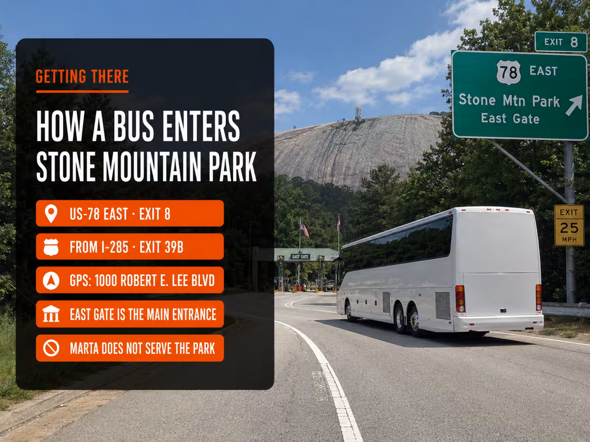 Getting to Stone Mountain Park by Bus: Exactly How It Works — Party Bus in Atlanta