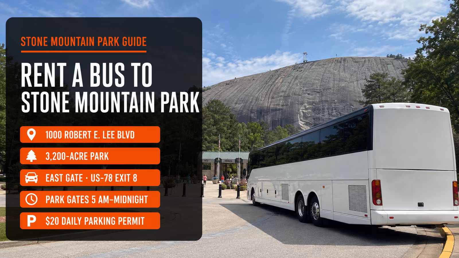 Rent a Bus to Stone Mountain Park