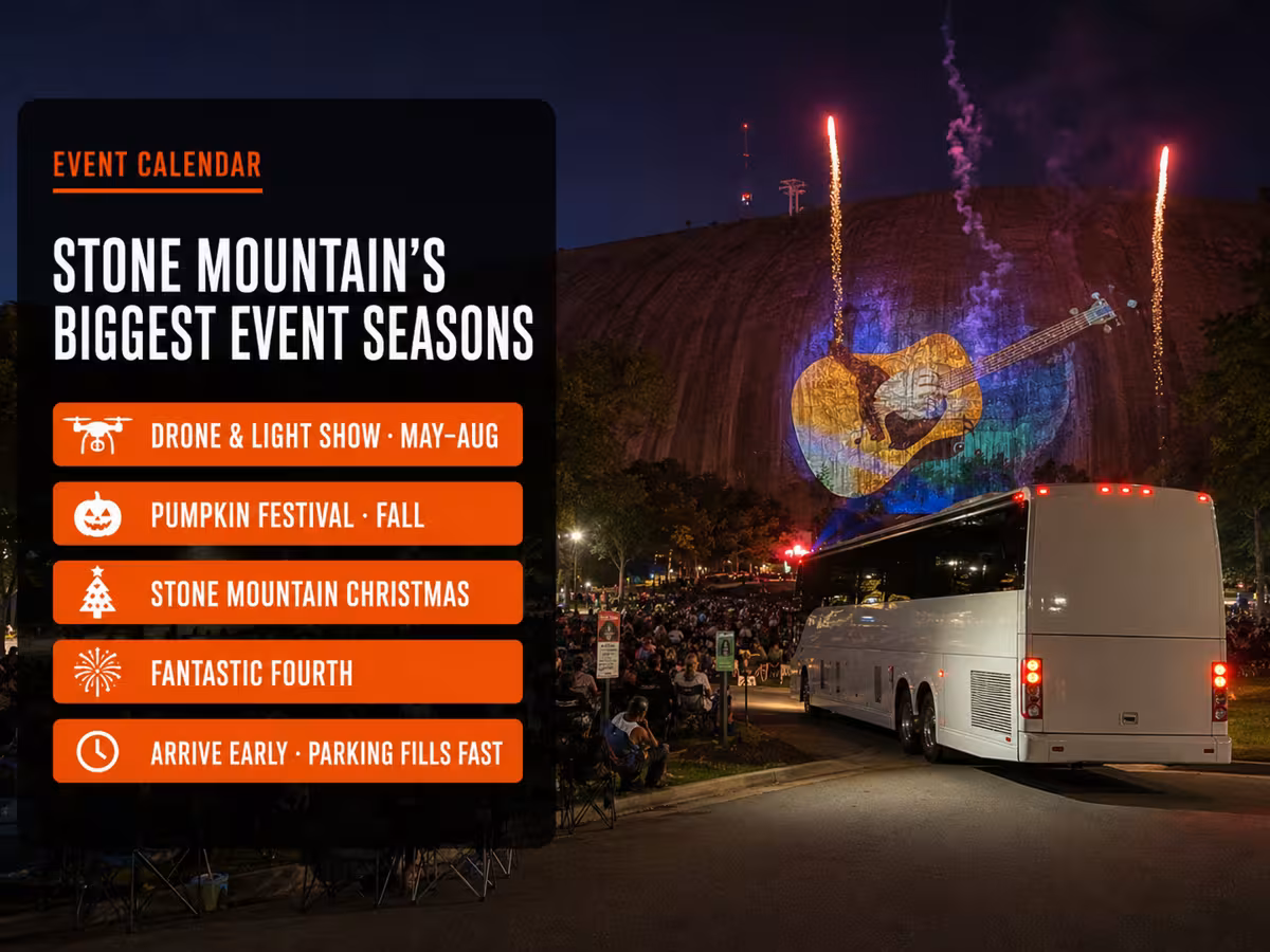 Stone Mountain's Annual Events Calendar — Party Bus in Atlanta