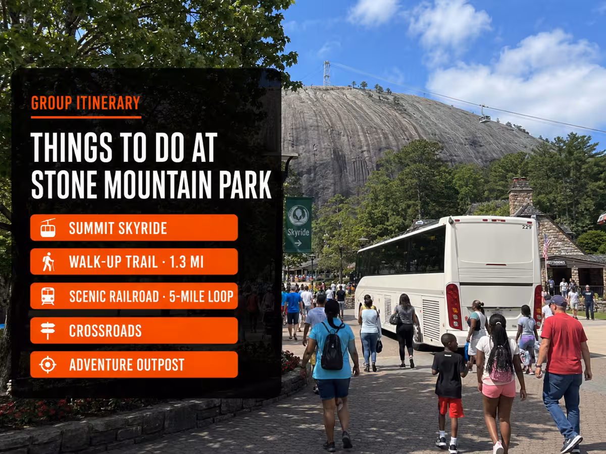 Things to Do at Stone Mountain Park (Group Itinerary Ideas) — Party Bus in Atlanta