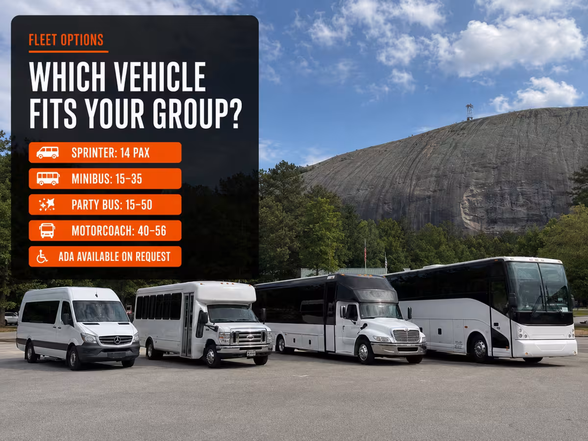 Which Vehicle Fits Your Group? — Party Bus in Atlanta