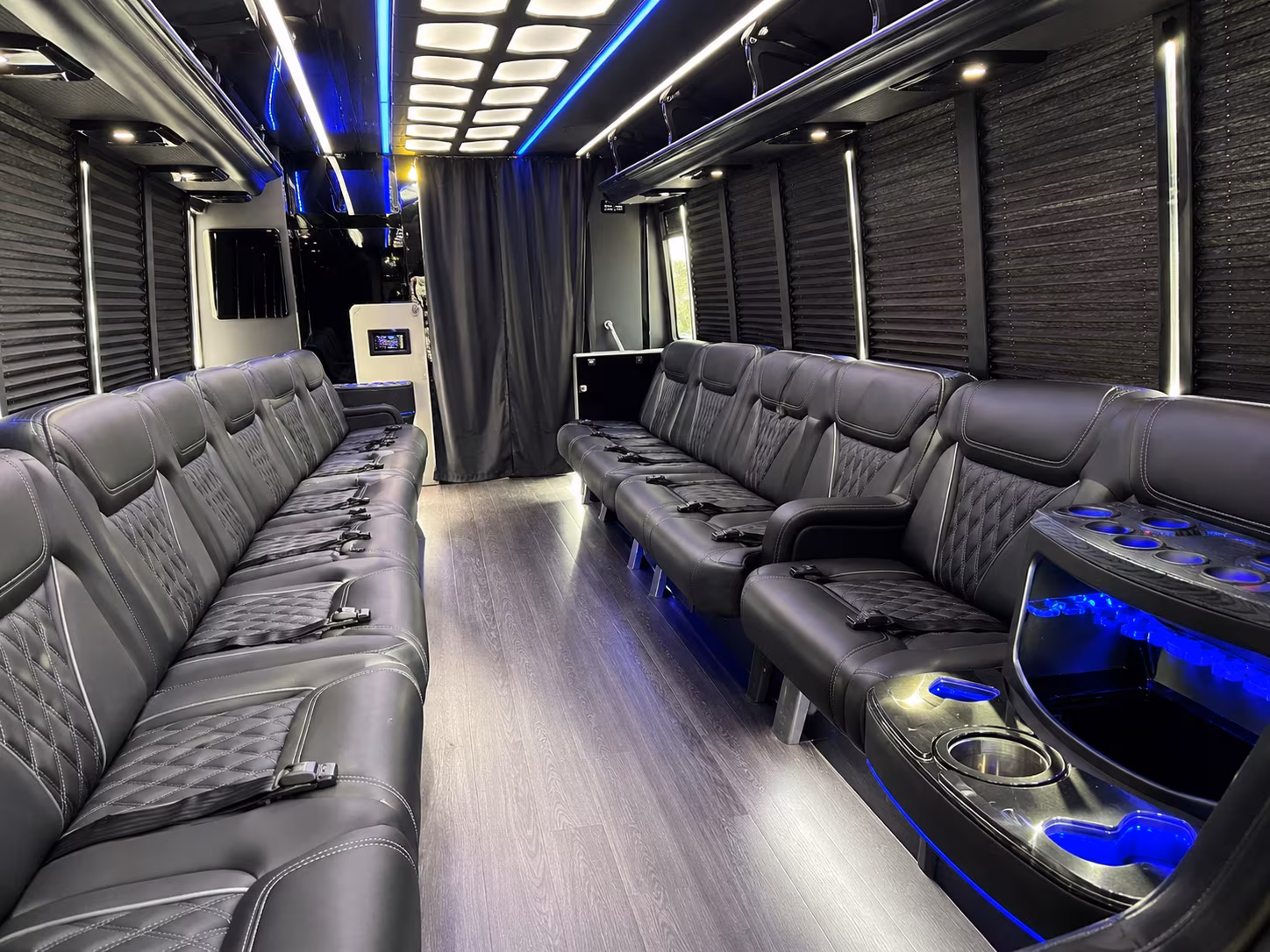 Atlanta Bachelor & Bachelorette Transportation onboard seating