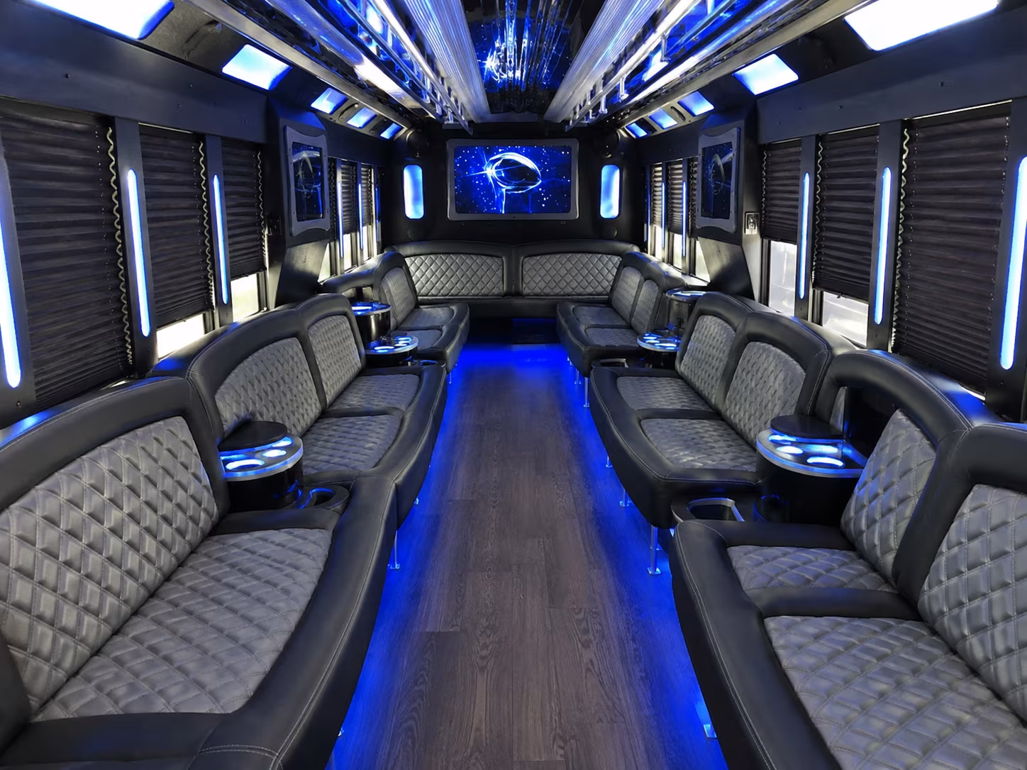 Atlanta Concert & Music Festival Transportation party bus exterior
