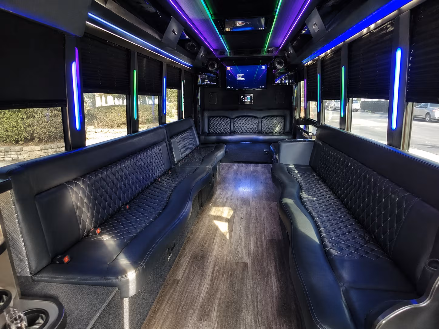 Atlanta Concert & Music Festival Transportation party bus exterior