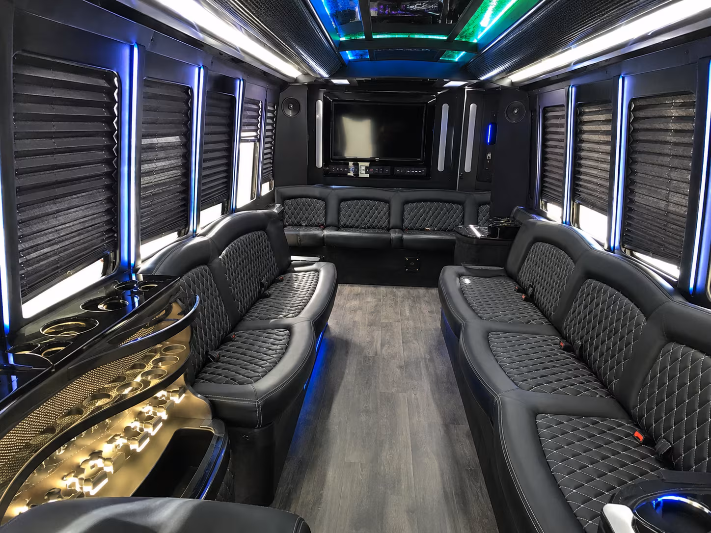 Atlanta Concert & Music Festival Transportation party bus exterior