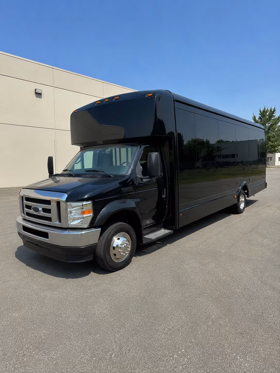 Atlanta Private Event Transportation party bus exterior
