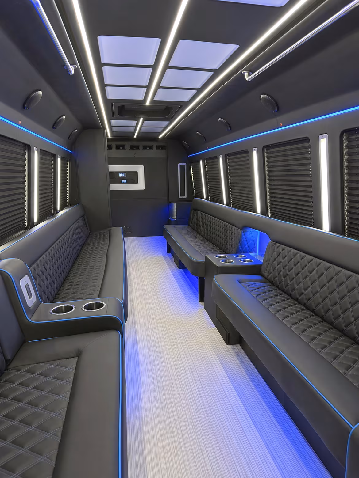 Atlanta Private Event Transportation party bus interior