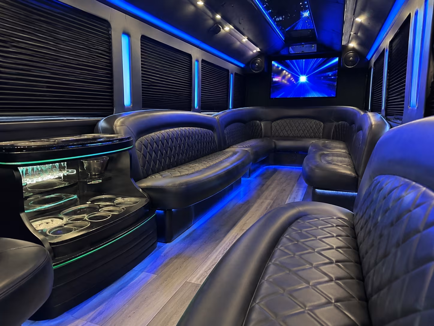 Atlanta Prom & Homecoming Transportation party bus exterior