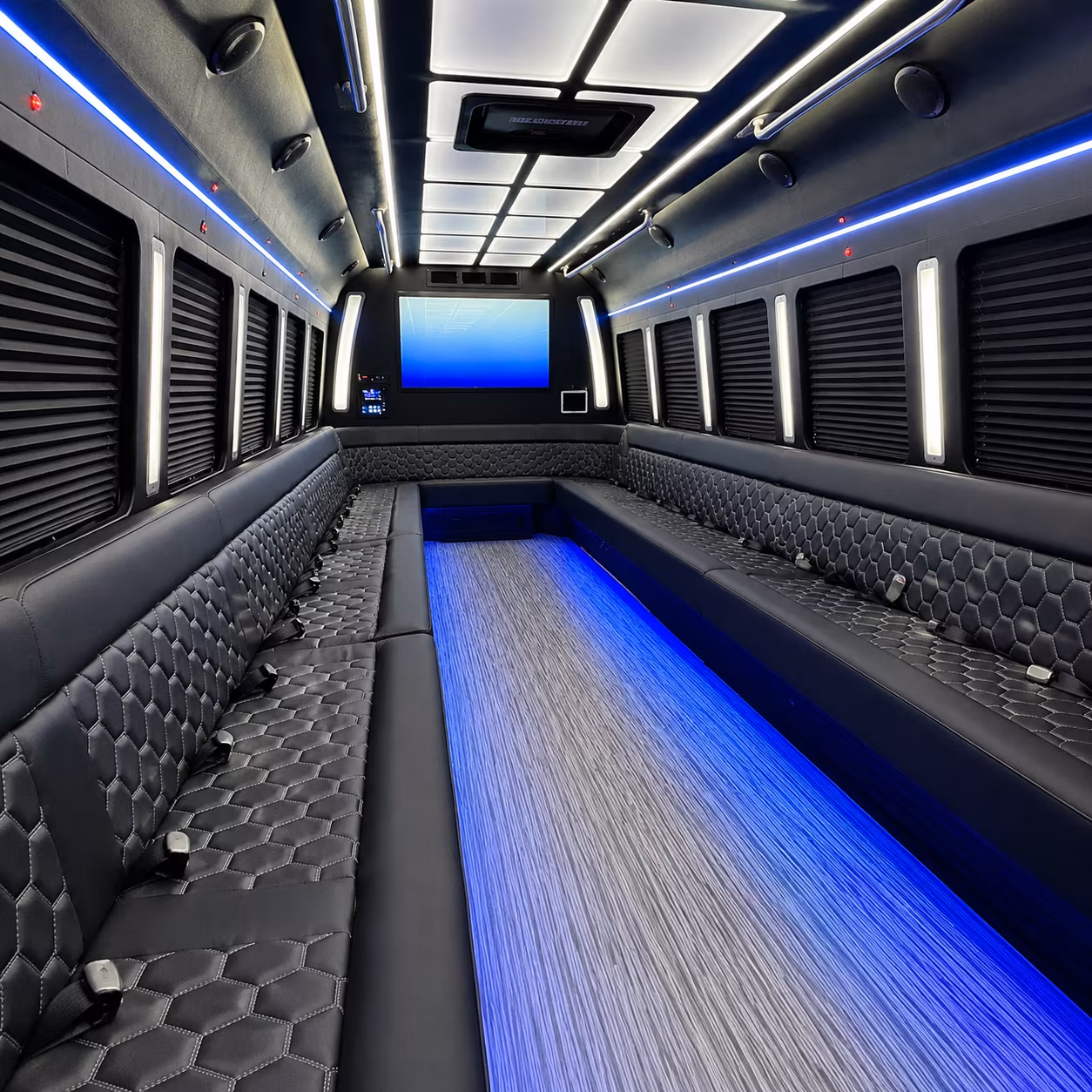 Atlanta Prom & Homecoming Transportation party bus exterior