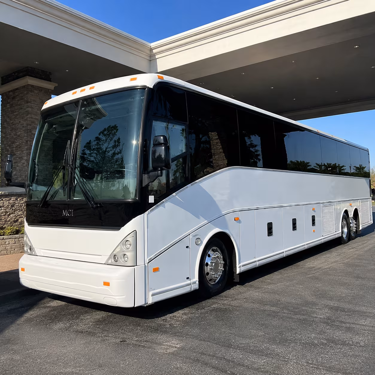 Atlanta School Event Transportation party bus exterior