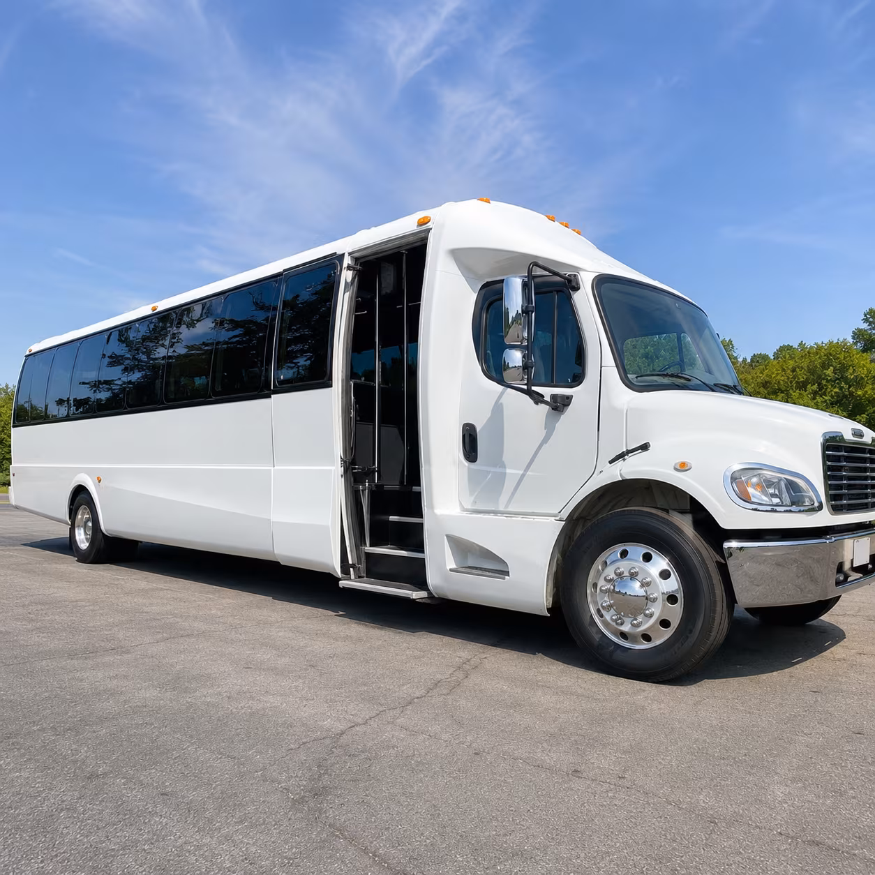 Atlanta School Event Transportation party bus exterior
