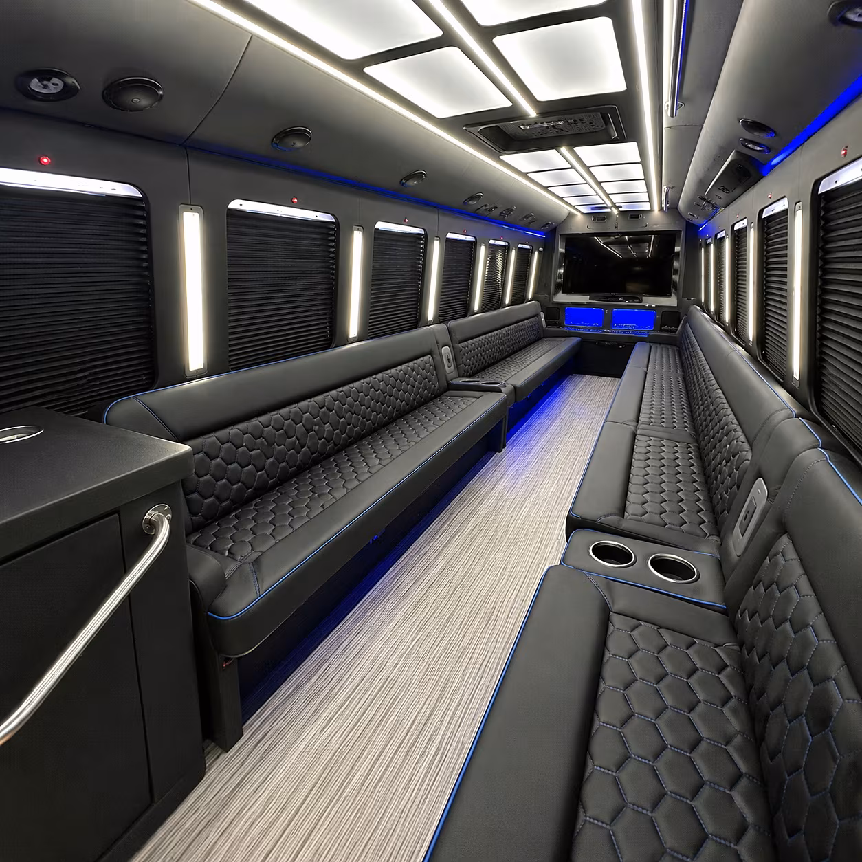 Atlanta Sporting Event Transportation onboard seating