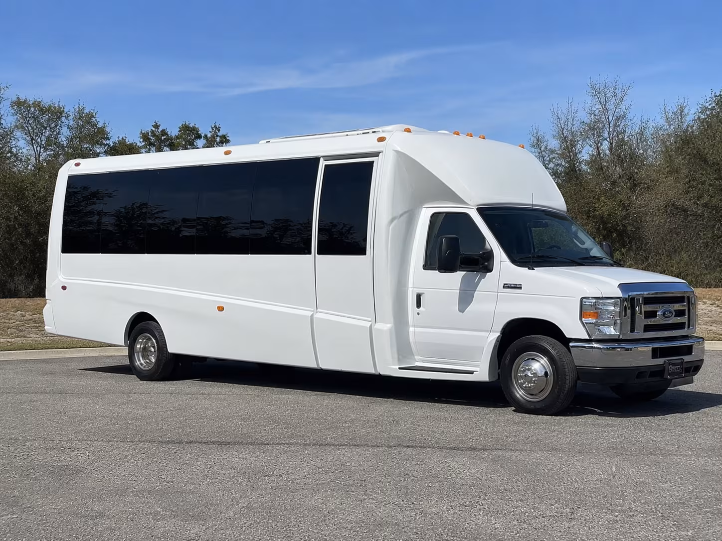 Atlanta Wedding Transportation party bus exterior