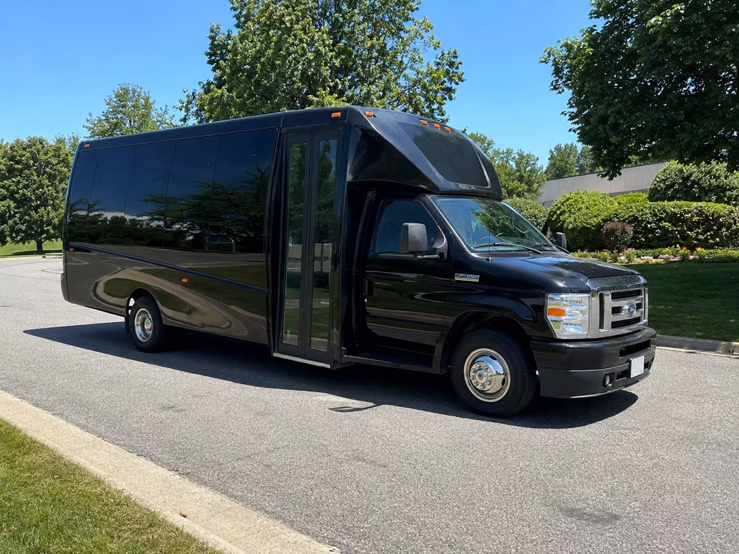 Atlanta Wedding Transportation party bus exterior
