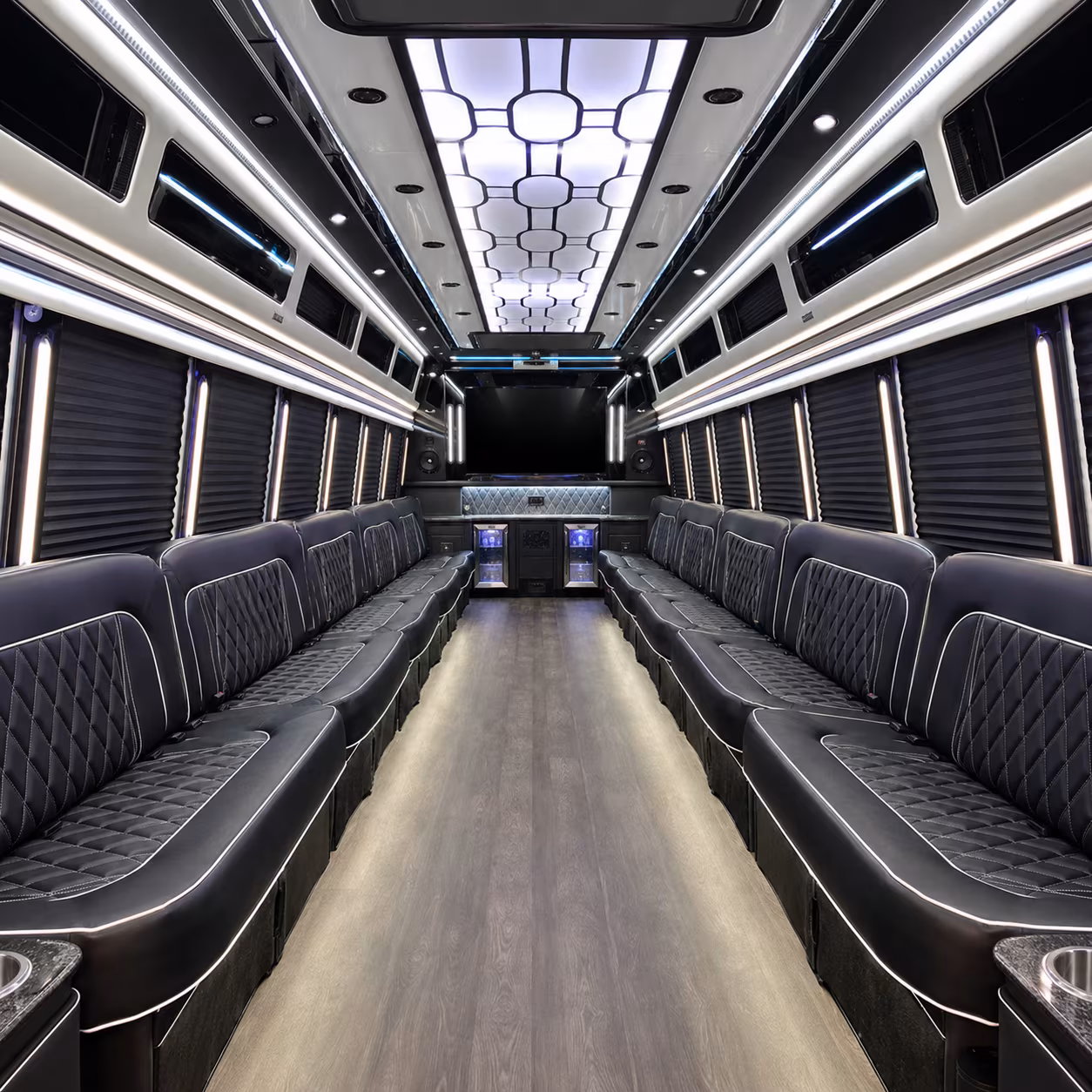 50 Passenger Party Bus Exterior