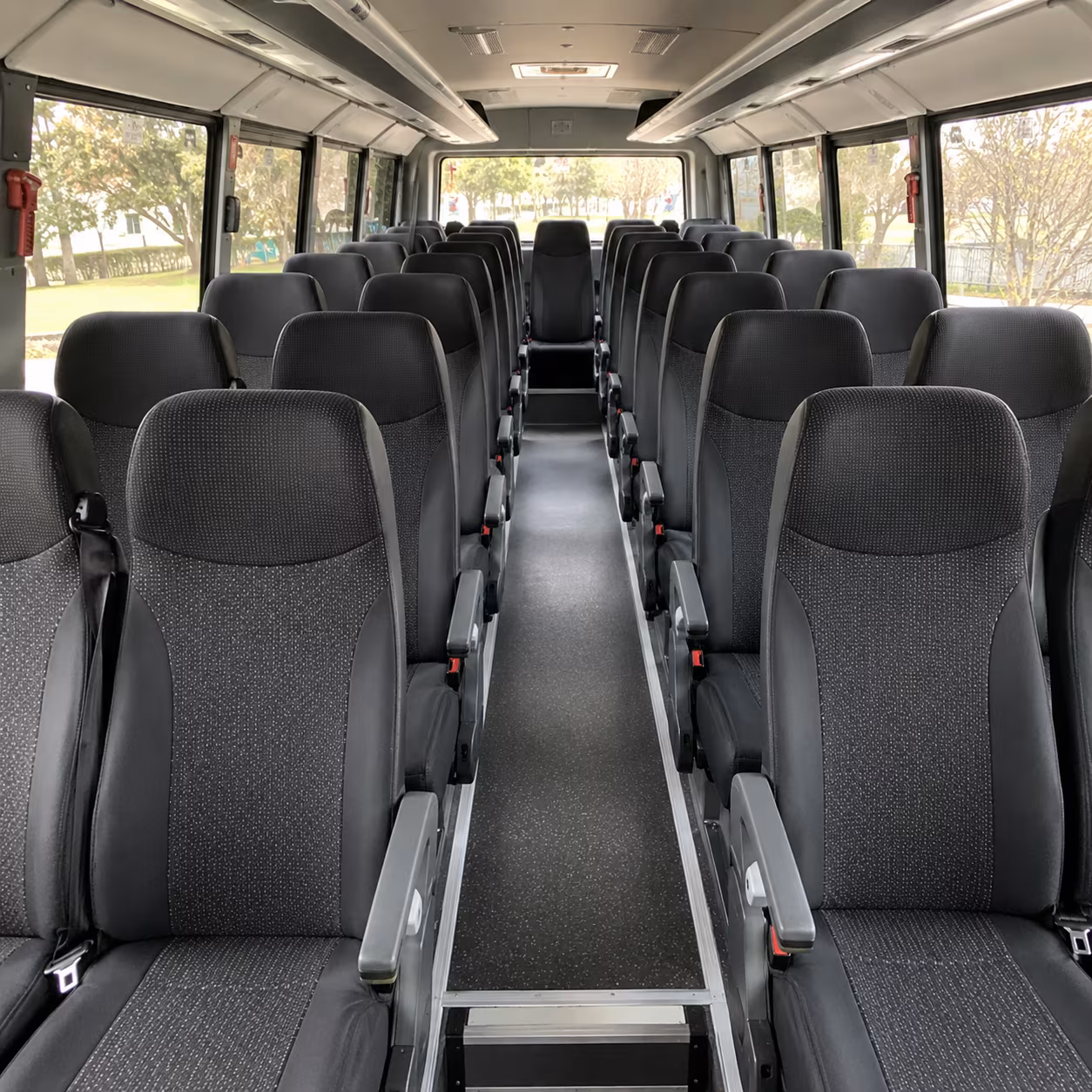 40-56 Passenger Charter Bus Interior