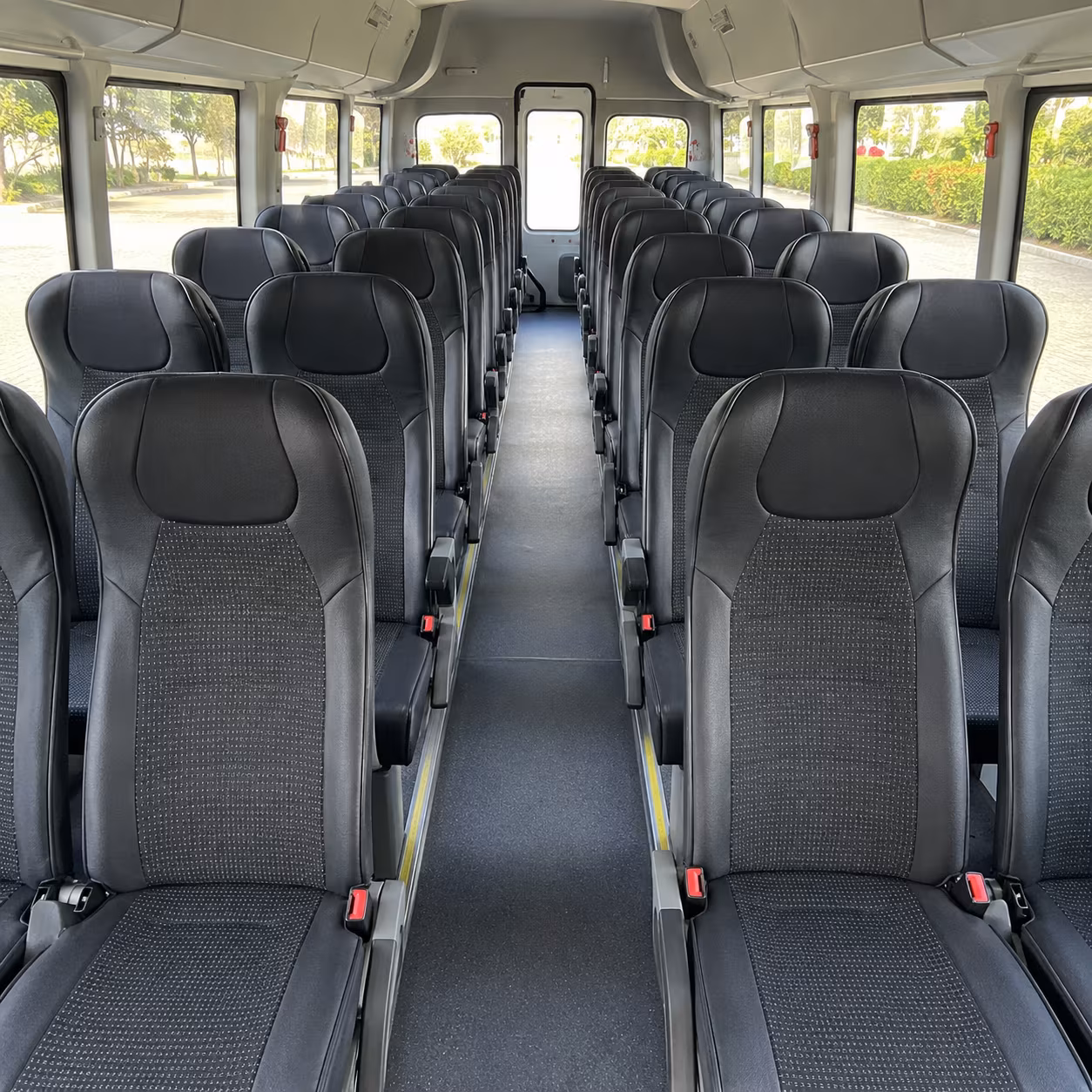 40-56 Passenger Charter Bus Inside