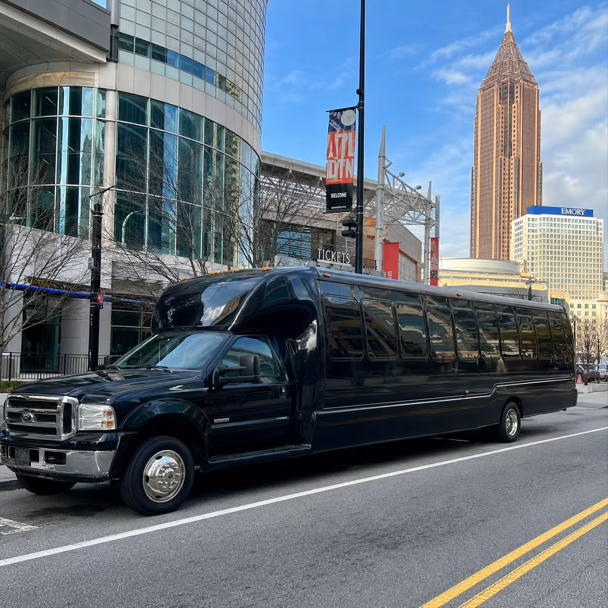 40 Passenger Party Bus Inside