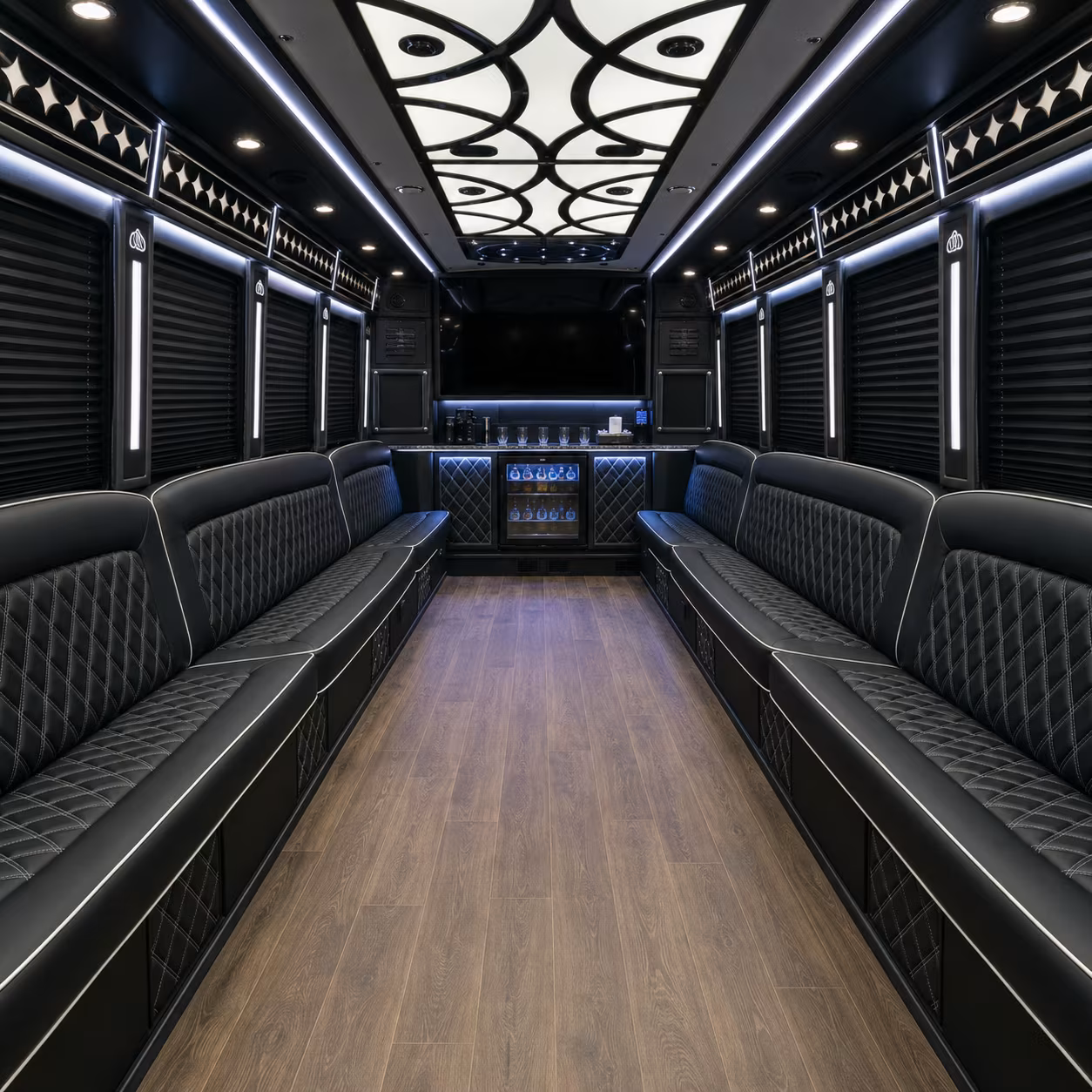 14 Passenger Sprinter Limo Interior