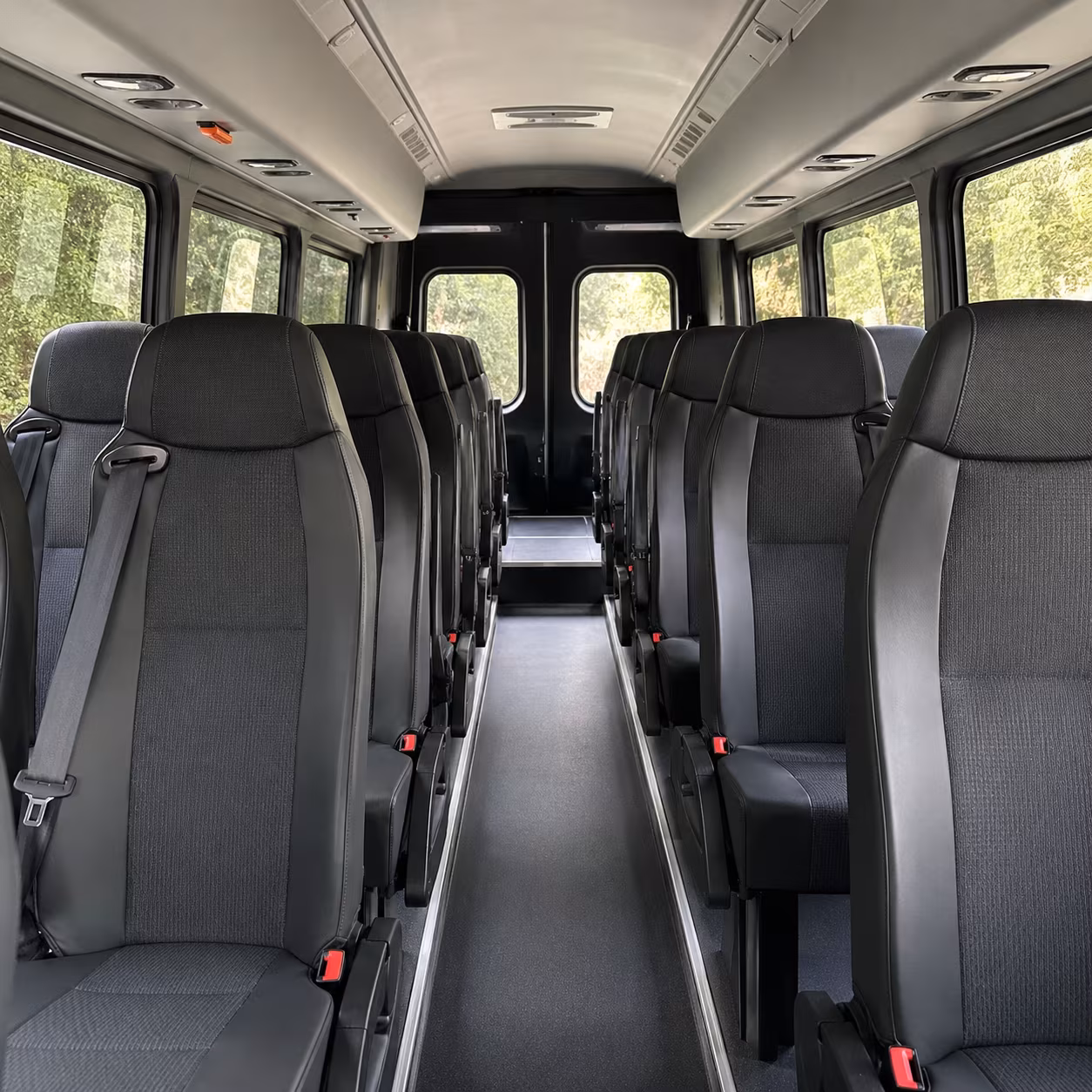 15-35 Passenger Minibus Interior