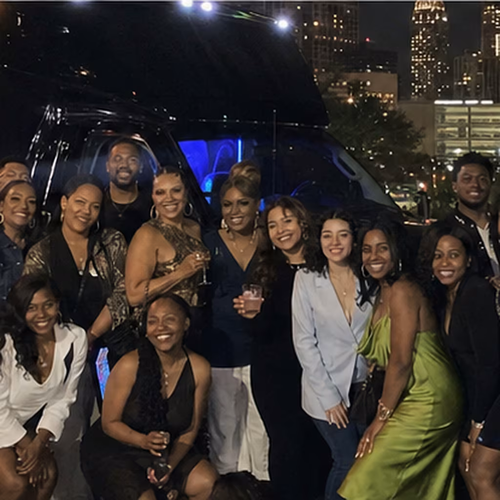 Atlanta birthday 05 milestone celebration for a metro Atlanta birthday party bus rental