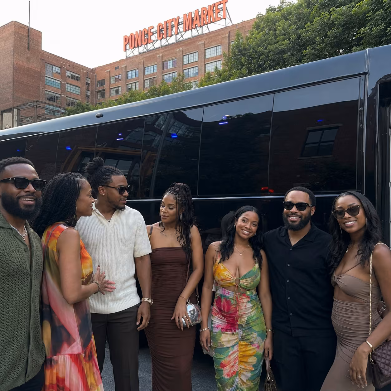 Private event transportation party bus interior LED lighting 6 for a metro Atlanta private event party bus rental